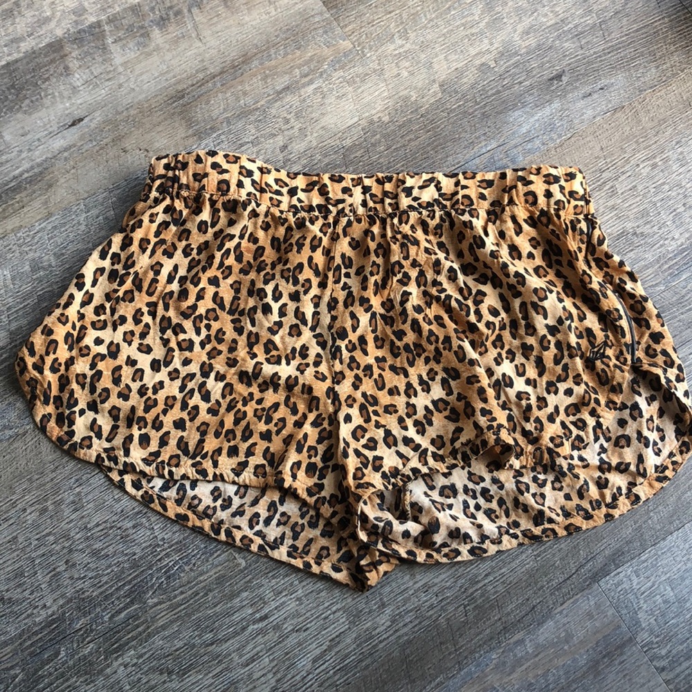Volcom leopard print shorts